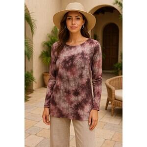 XCVI Tie-Dye Long Sleeve Tunic Top – NWT – Size M